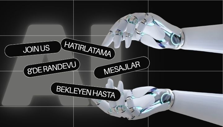 Sesli yapay zeka asistanının yönettiği klinik görevler: randevu, hatırlatma, mesajlar ve bekleyen hasta